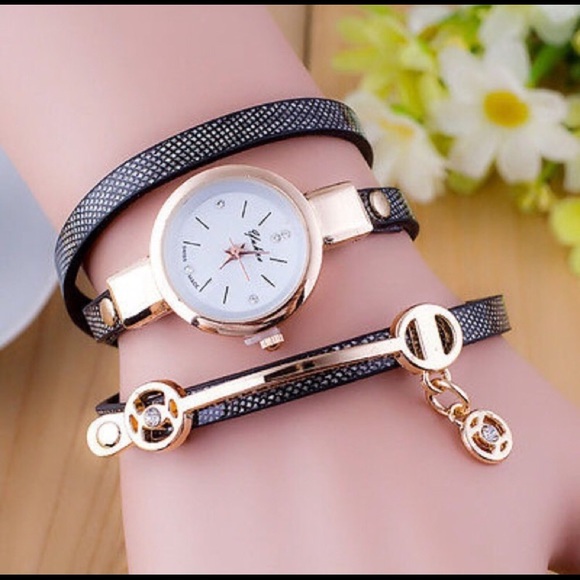 New Women Long Leather Bracelet Watches - Picture 2 of 3